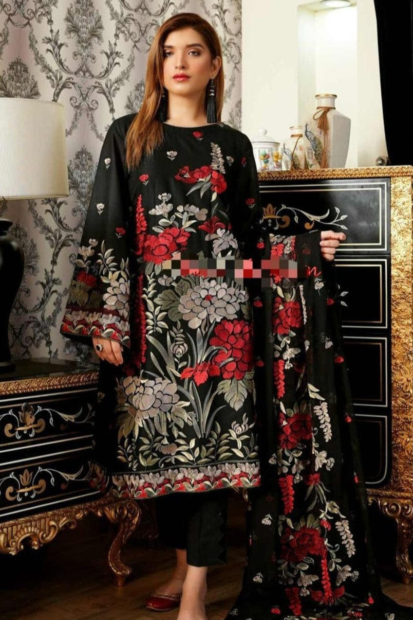 Bareeze Heavy Embroidery 3PC Lawn Suit