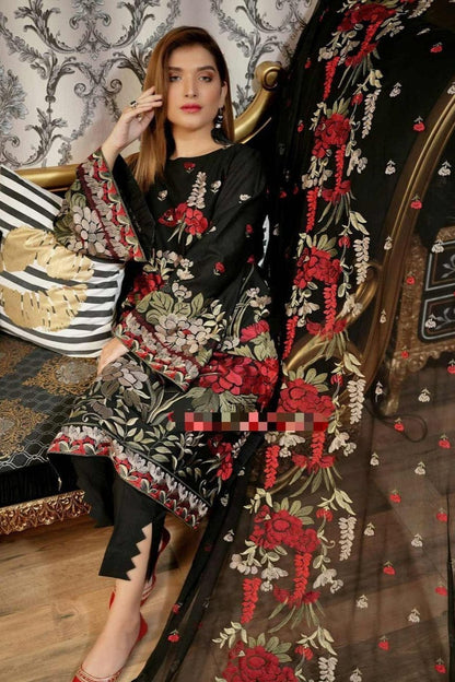 Bareeze Heavy Embroidery 3PC Lawn Suit