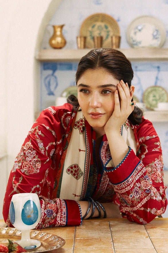 Zara Shah Jahan Embroidery 3PC Dhanak Suit